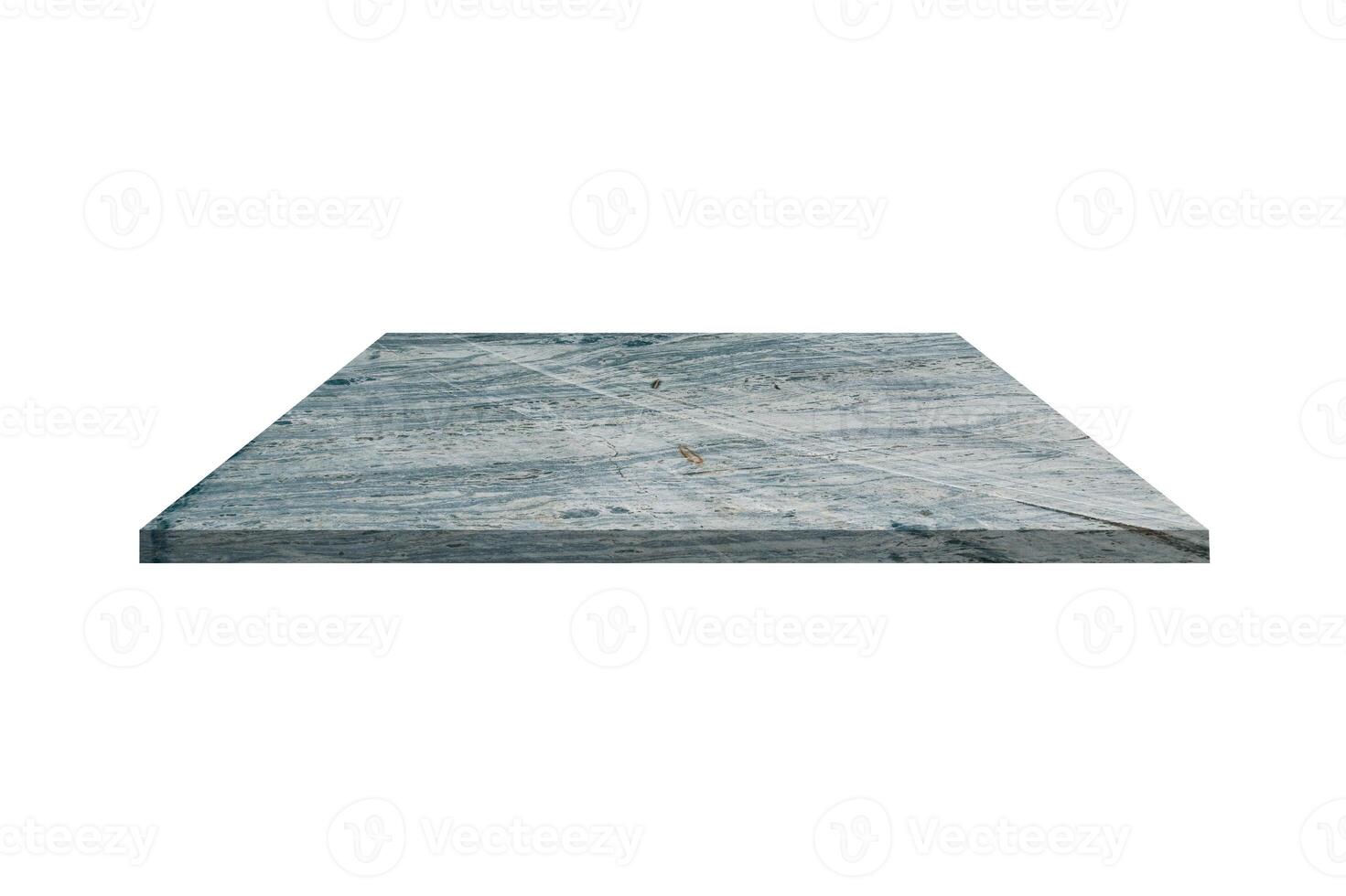 A shelf of gray natural rock with a clipping path is isolated on a white background. photo