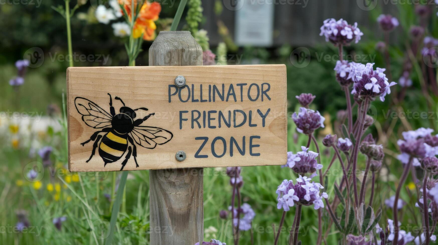 Pollinator friendly zone photo