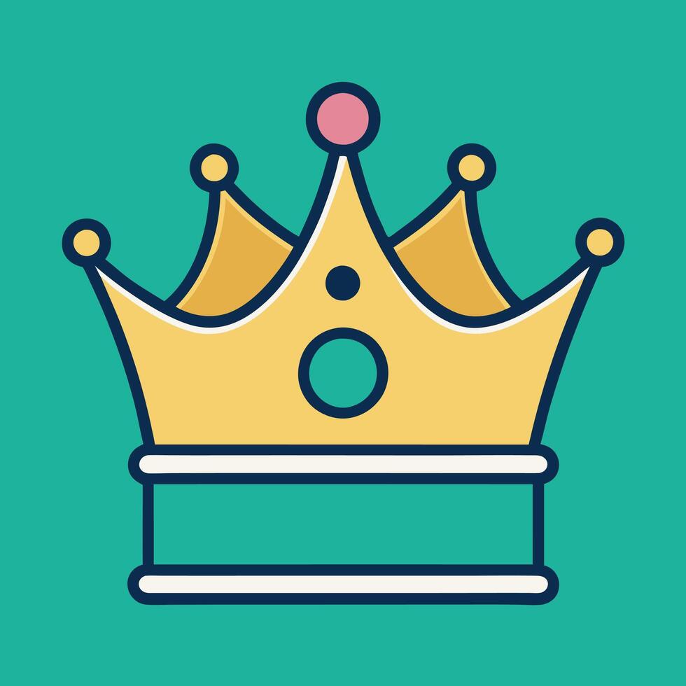 Crown Icons and Royal imperial coronation symbols, vector