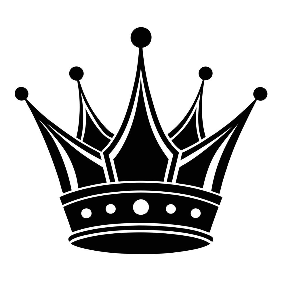 Crown Icons and Royal imperial coronation symbols, vector