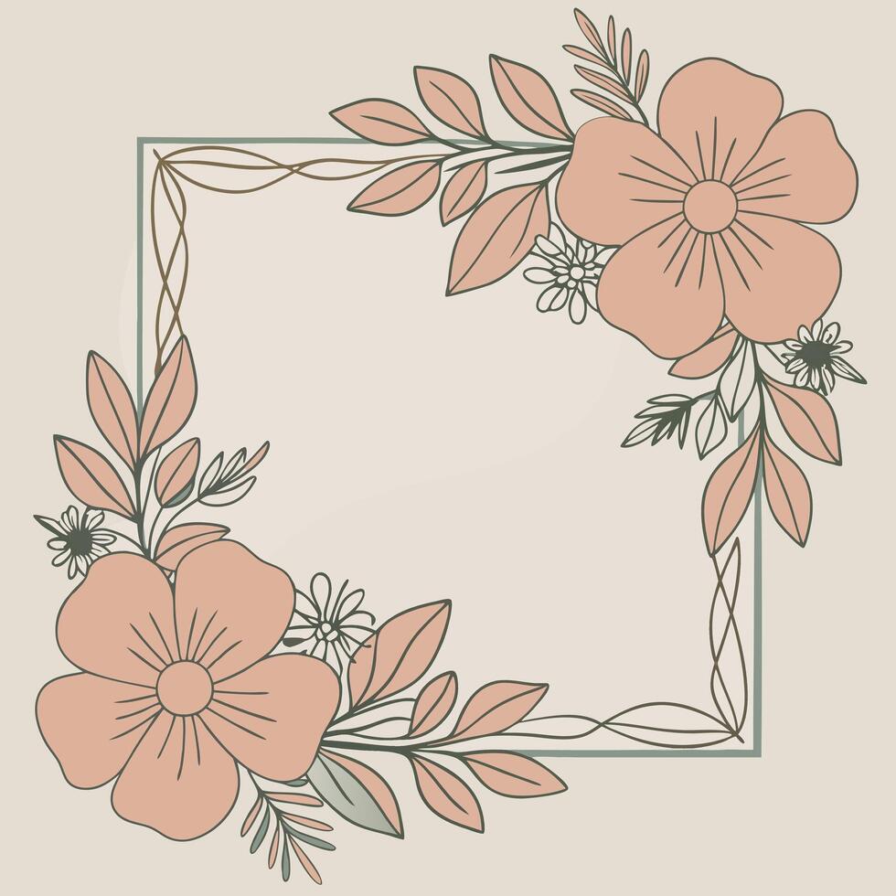 Vintage Corner Frame Border design vector