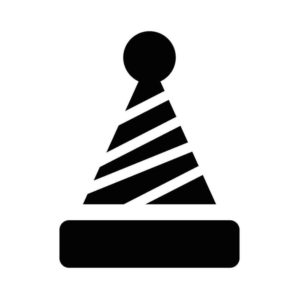 xmas hat flat icon silhouette vector
