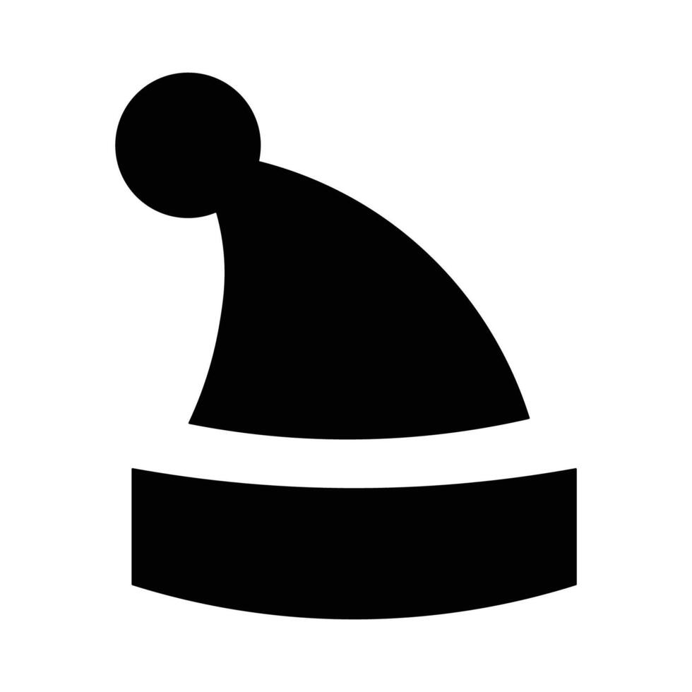 xmas hat flat icon vector