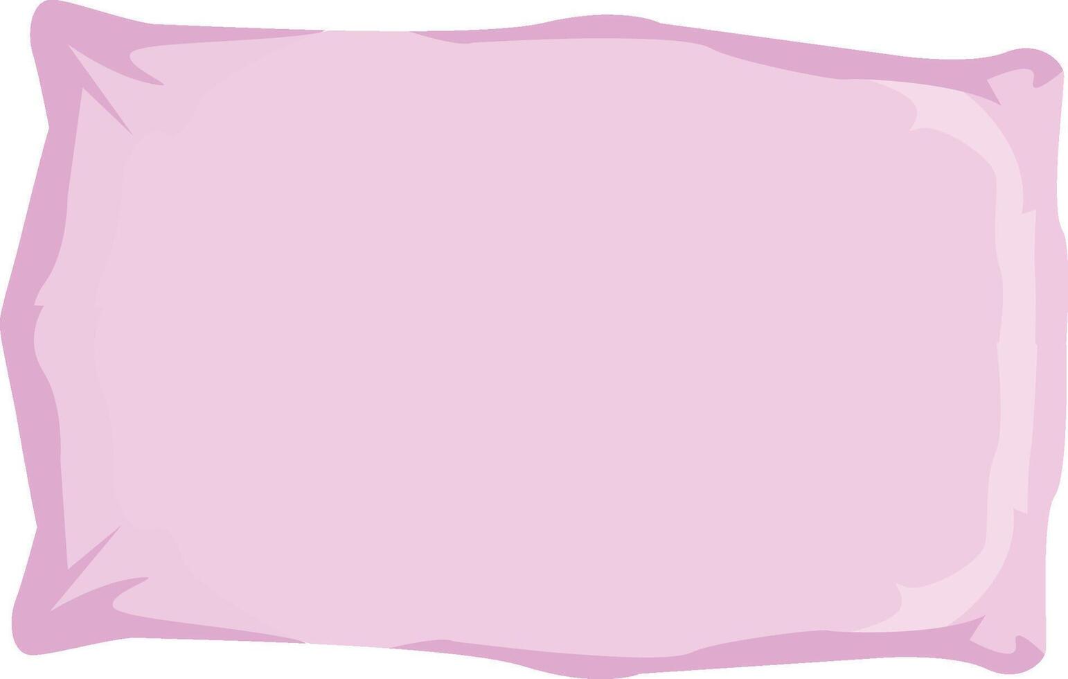 2d Pillow for bed vector