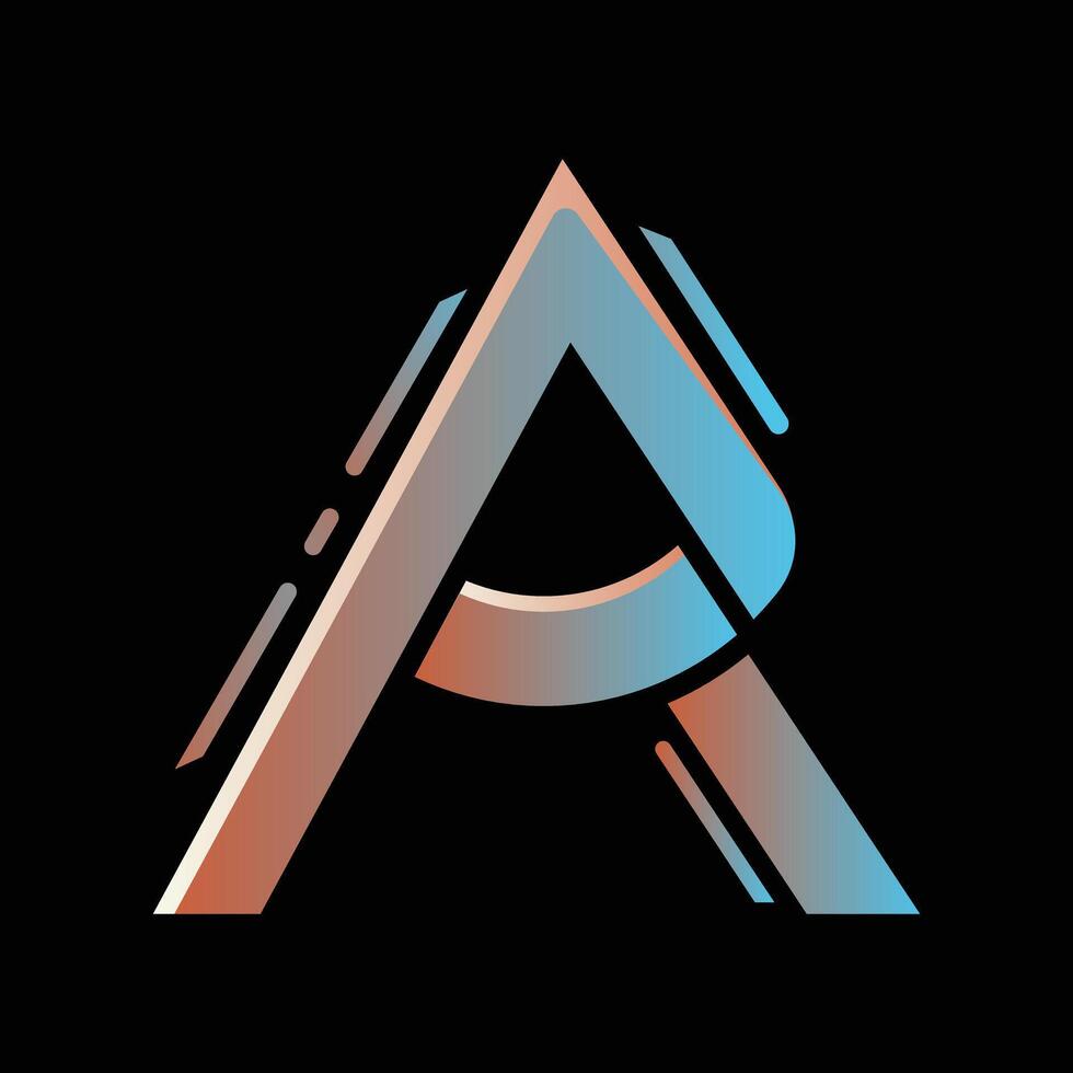 AP Modern Letter Logo Design vector
