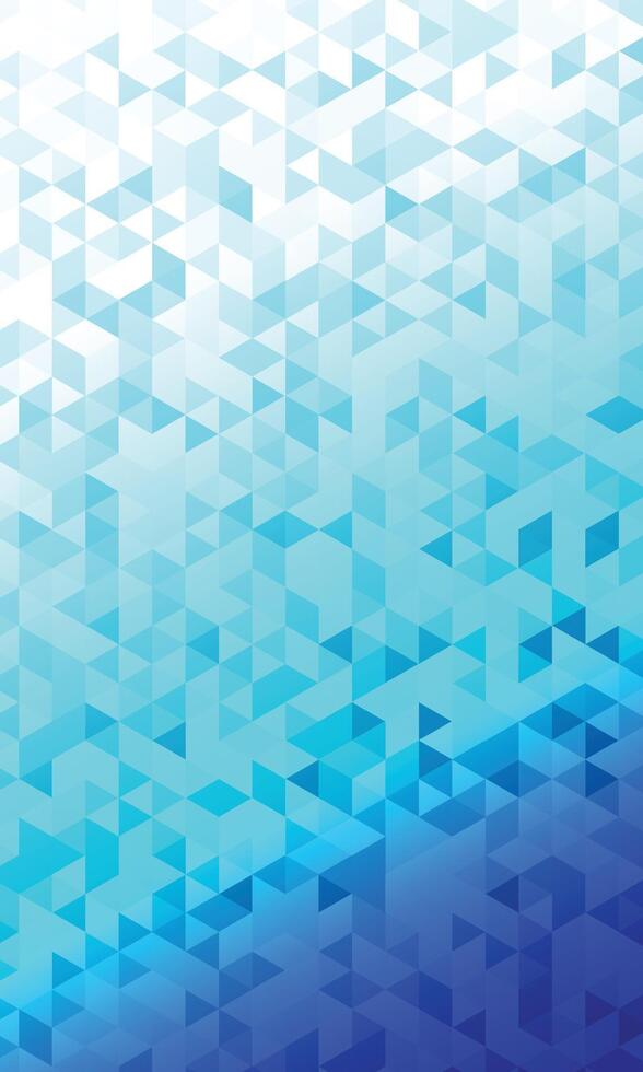 Abstract geometric irregular triangle pattern blue gradient wallpaper vector