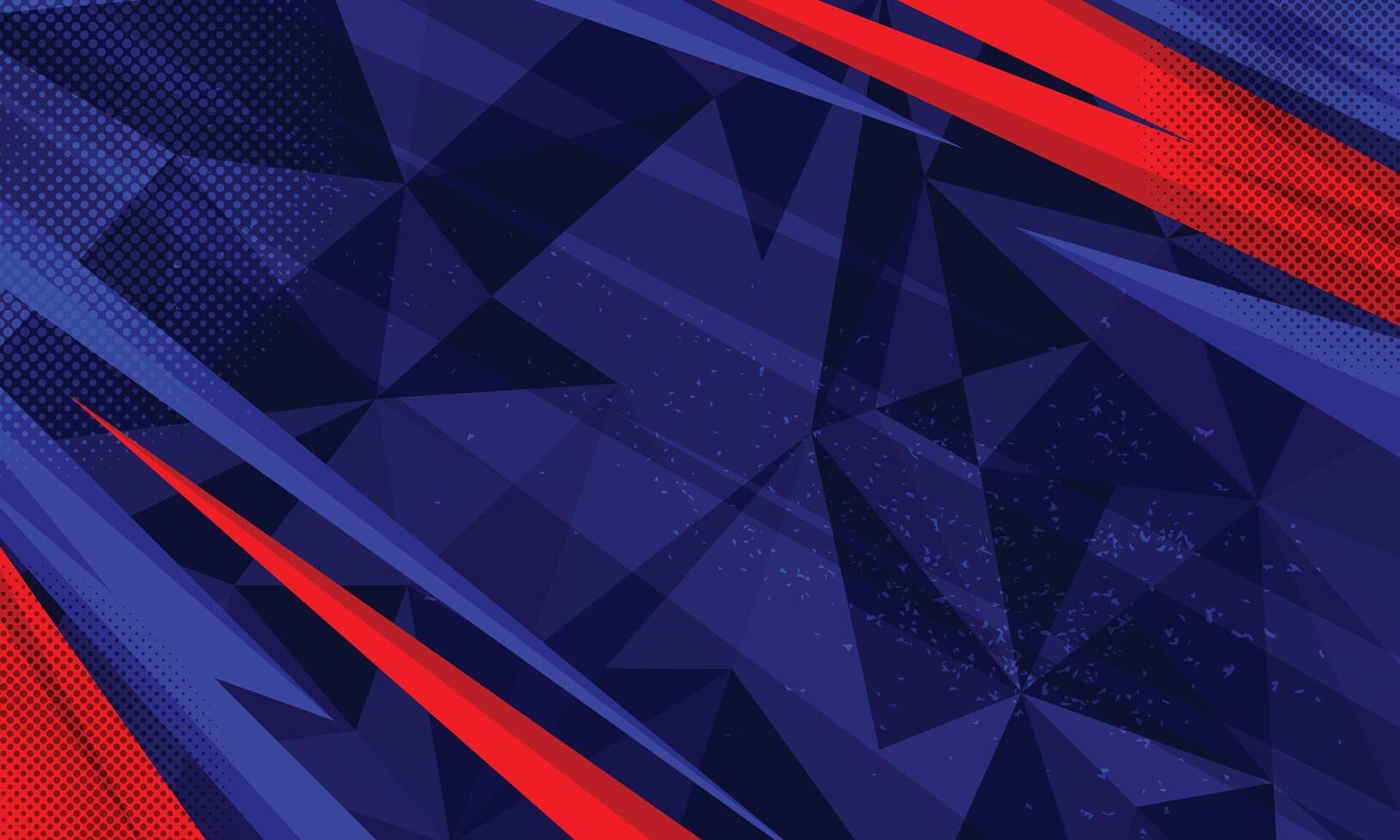 Abstract geometric stripes red and blue racing background for car wrap stickers vector