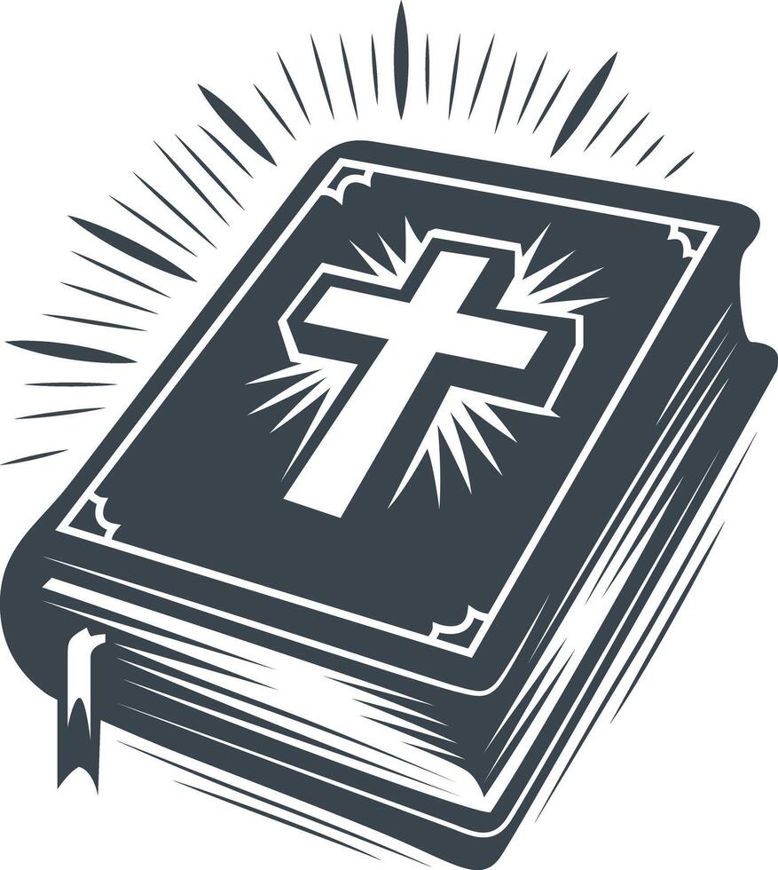 Bibel illustration art with detail vector