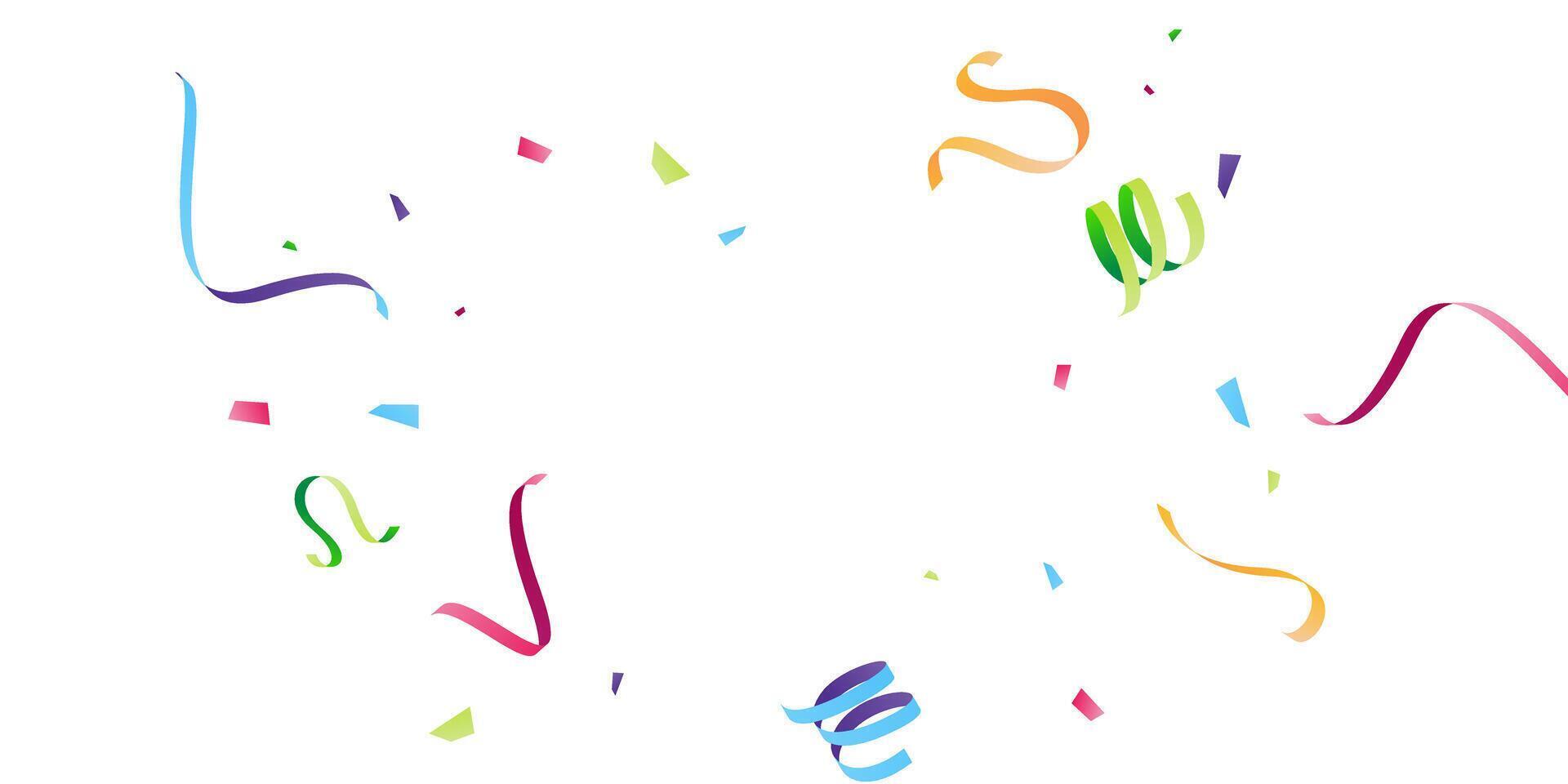 confetti background Stunning colors that zigzag down for the celebration. Festive decoration illustration vector