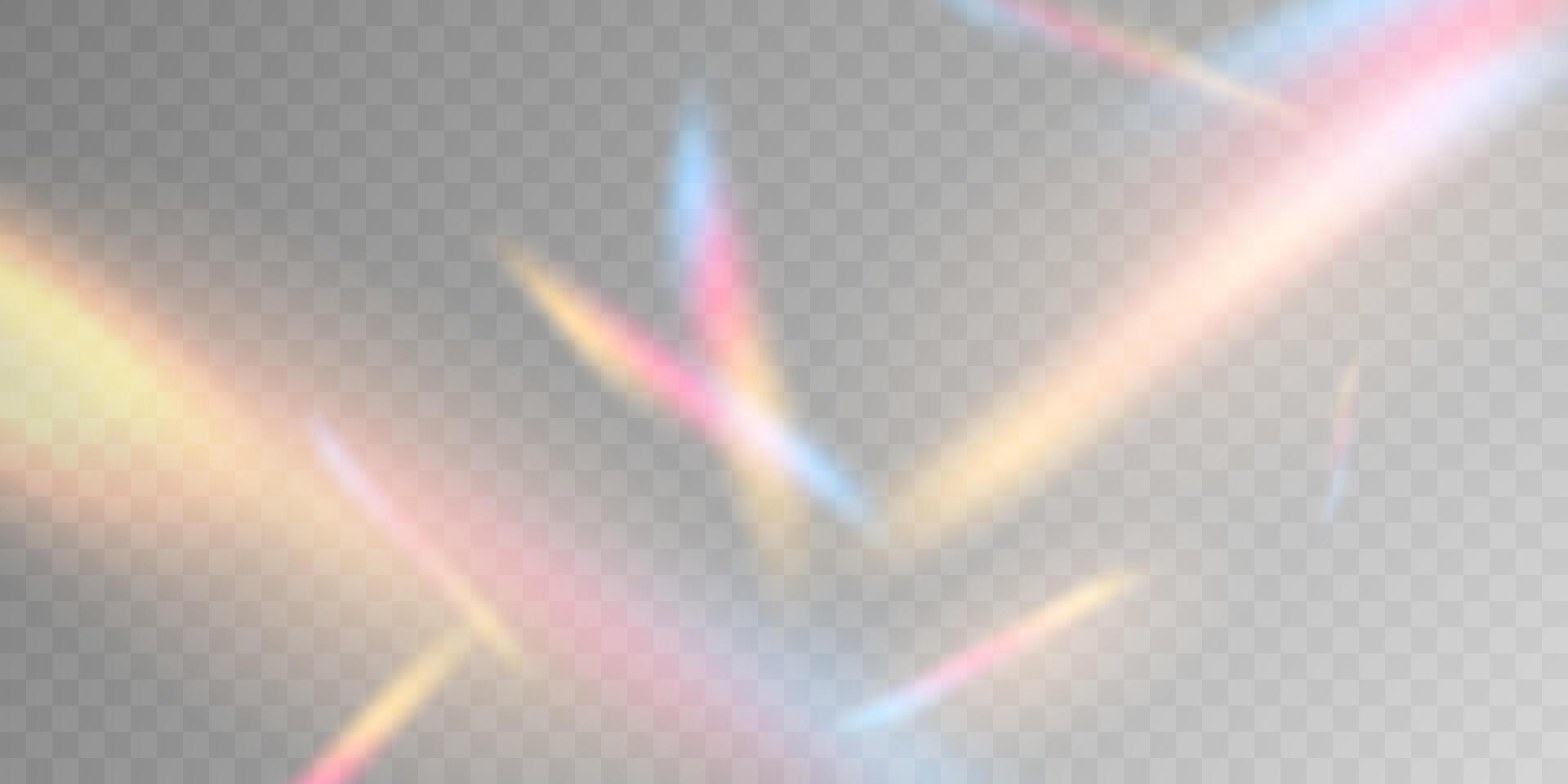 Light effect and zigzag ribbon falling from above on a beam of light, tinsel vector