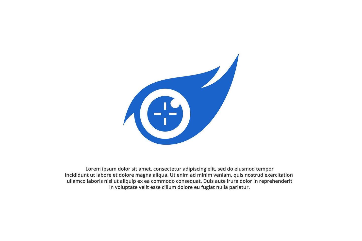 eagle eye scope target logo vector