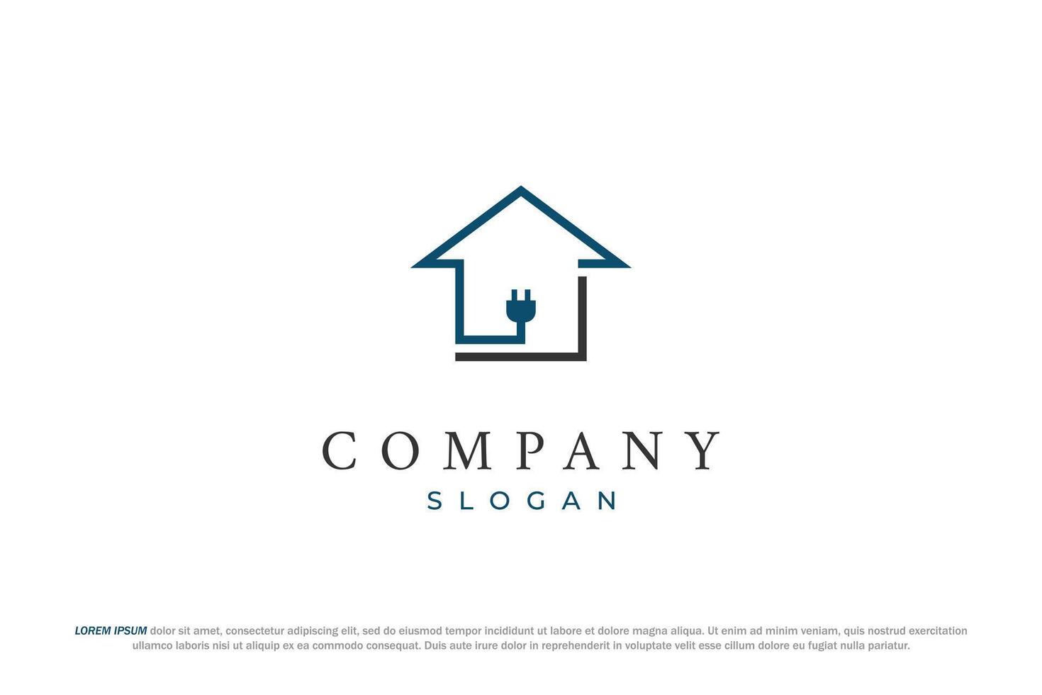 home and energy modern logo vector