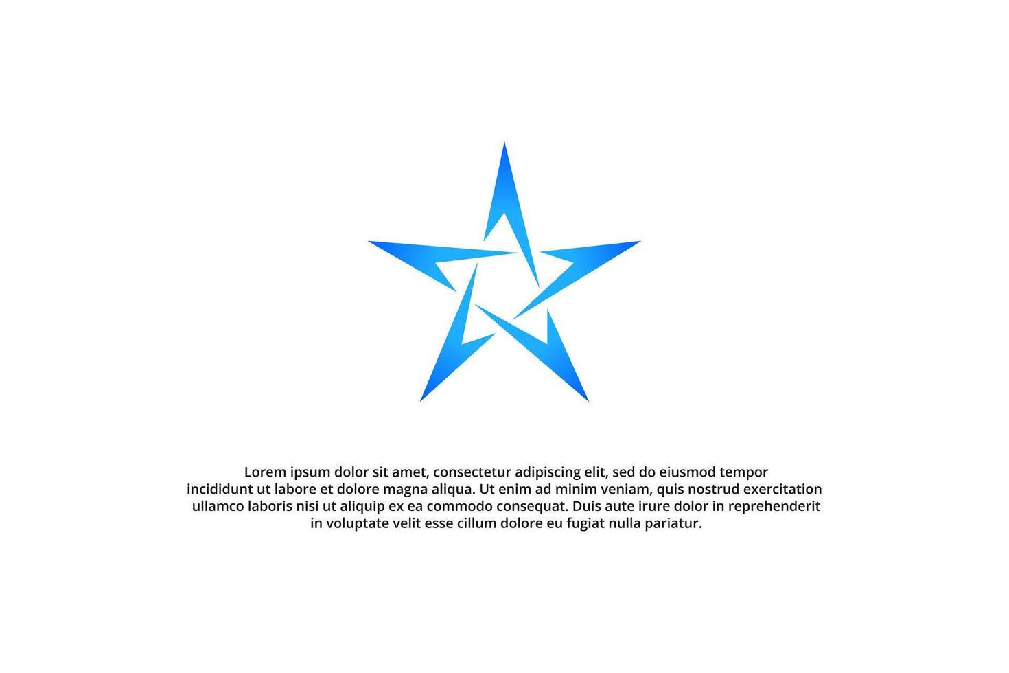 modern star and tech logo vector