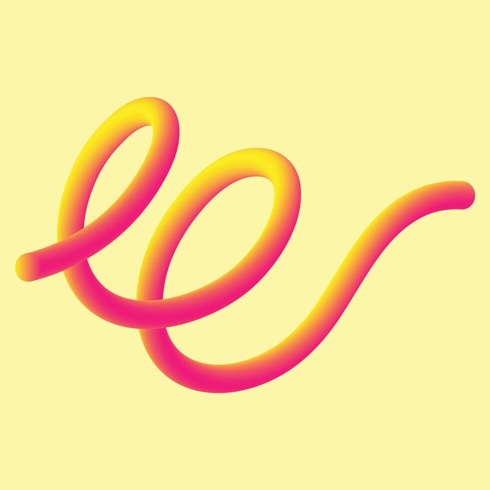 3d fluid Shape, Abstract 3d curve line to make your designs stand out vector