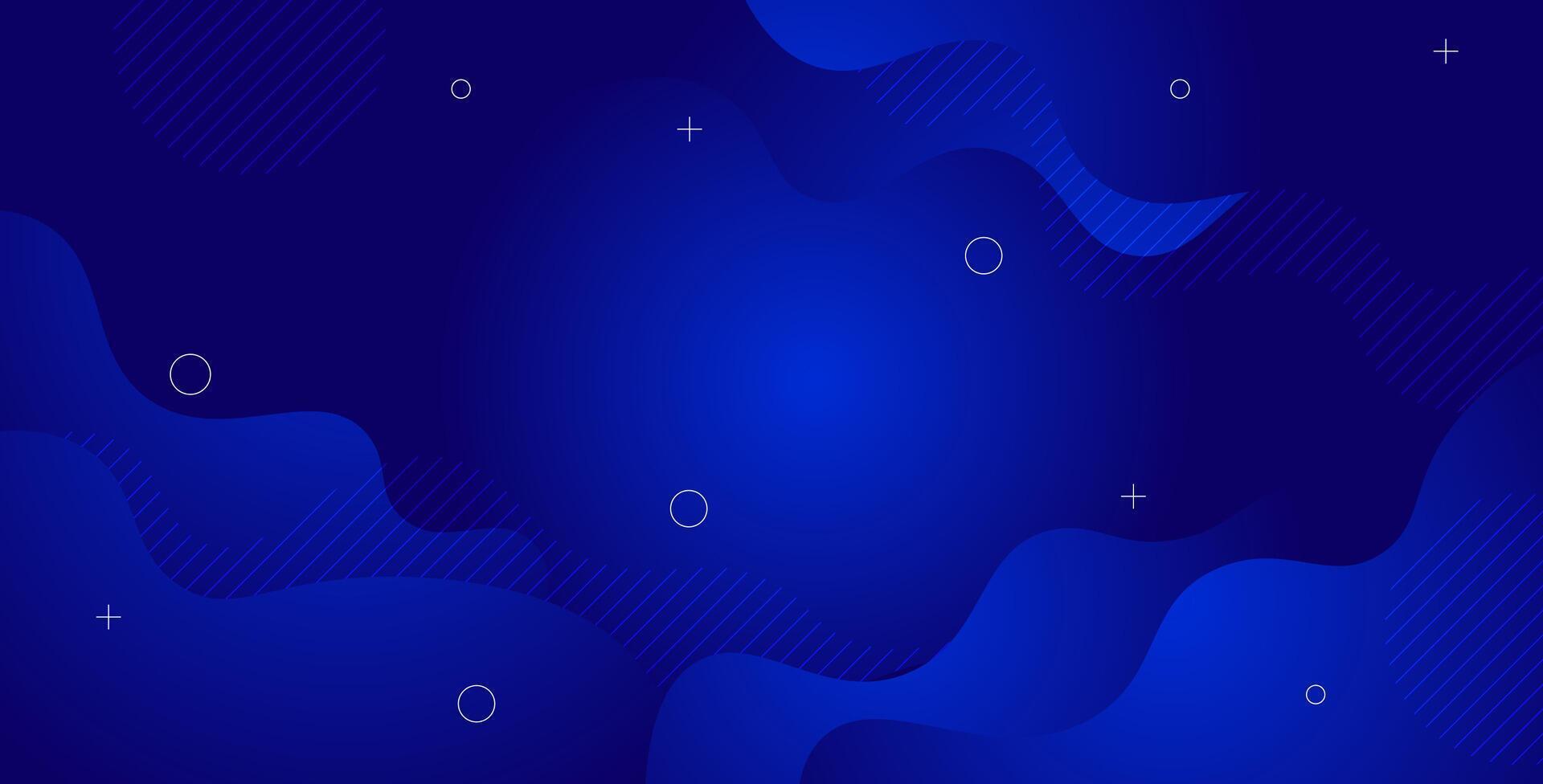 abstract blue liquid color gradient wavy geometric fluid shape background. eps10 vector