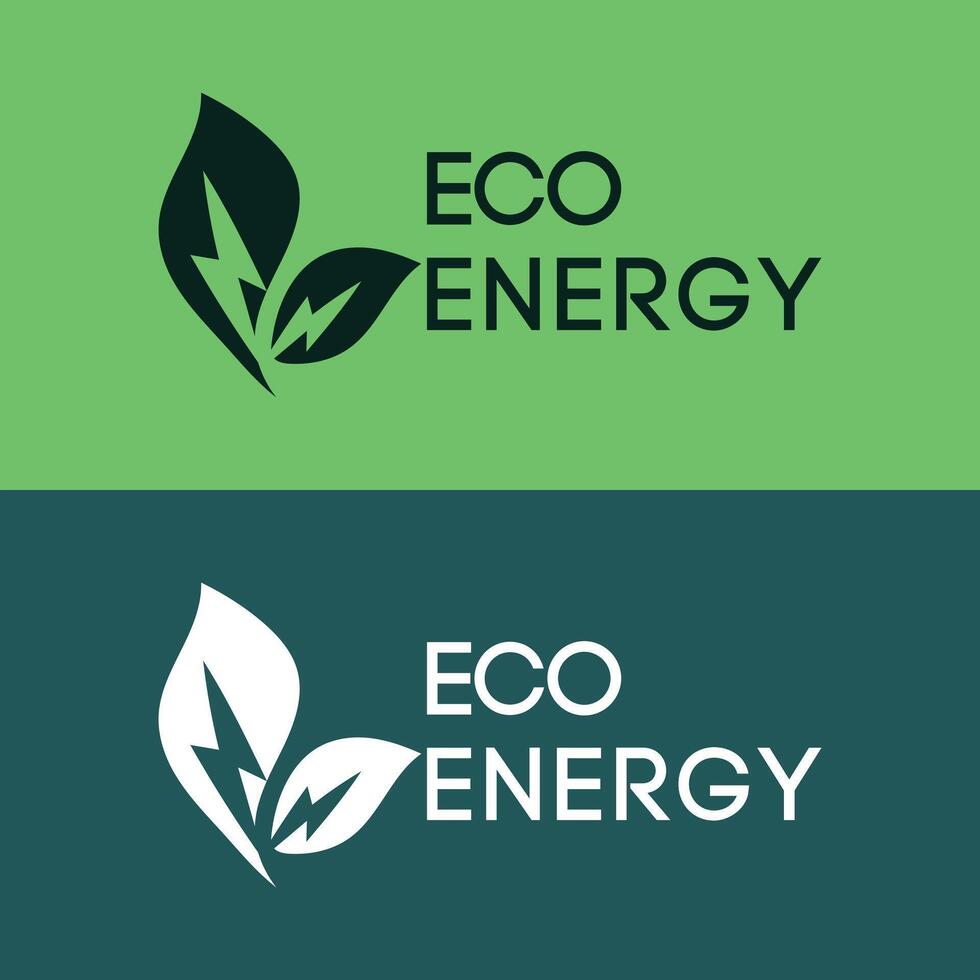 Eco Friendly Green Energy Logo Design Template vector