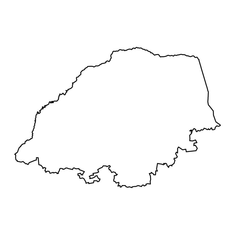 Limpopo province map, administrative division of South Africa. illustration. vector