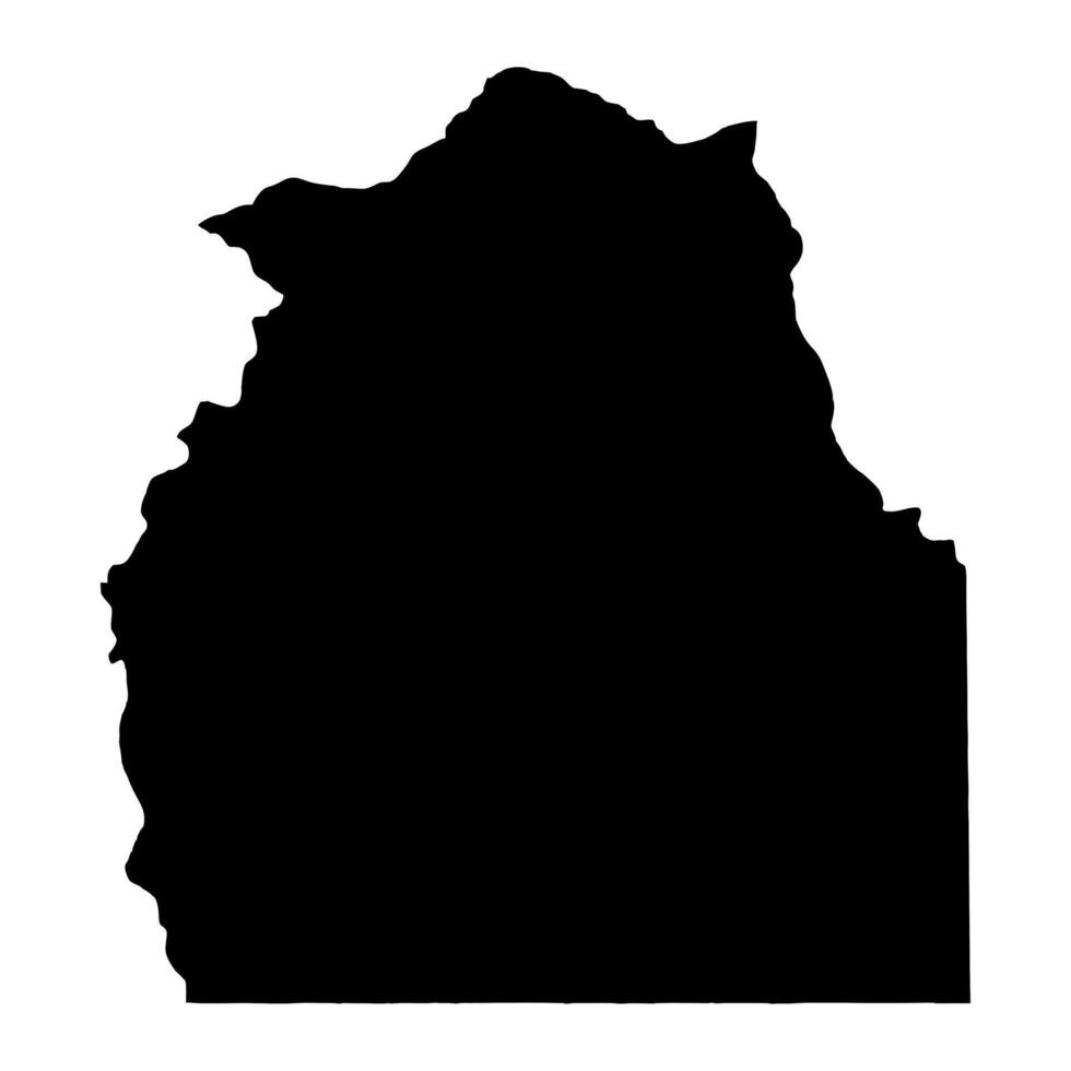 Central Region map, administrative division of Uganda. illustration. vector