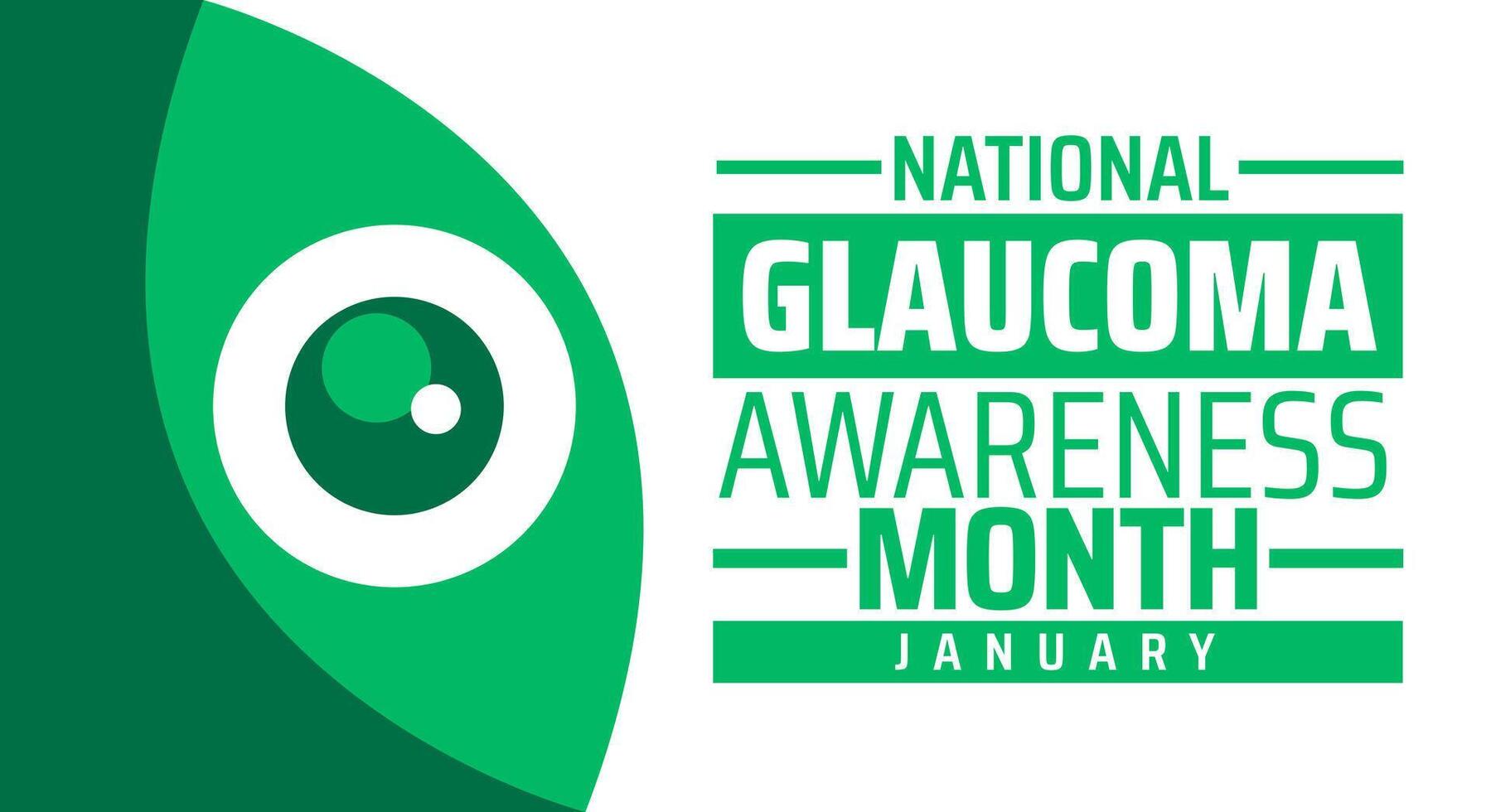 National Glaucoma Awareness Month background vector