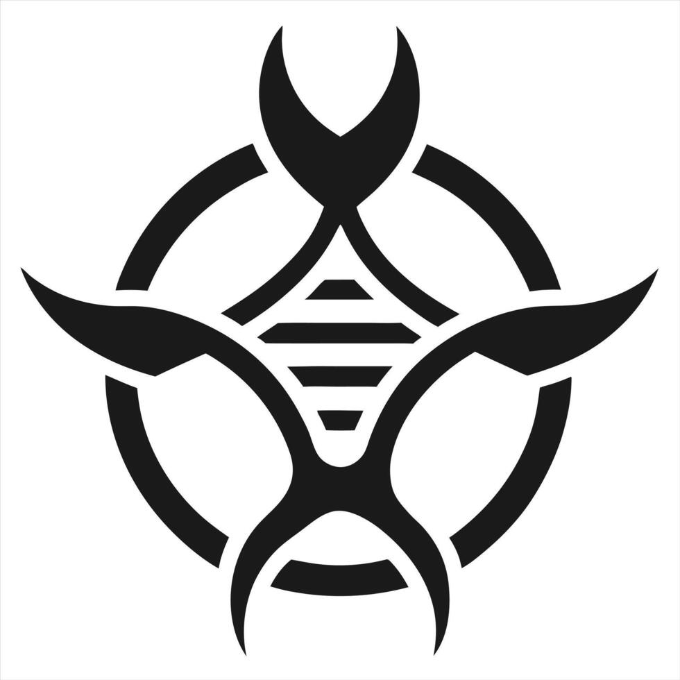 BioTech Silhouette art vector
