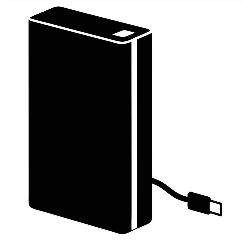 Power Bank Silhouettes art vector