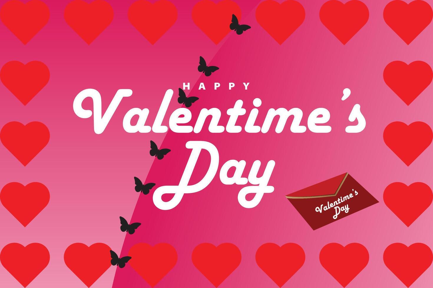 Valentine Day And Gift Card vector