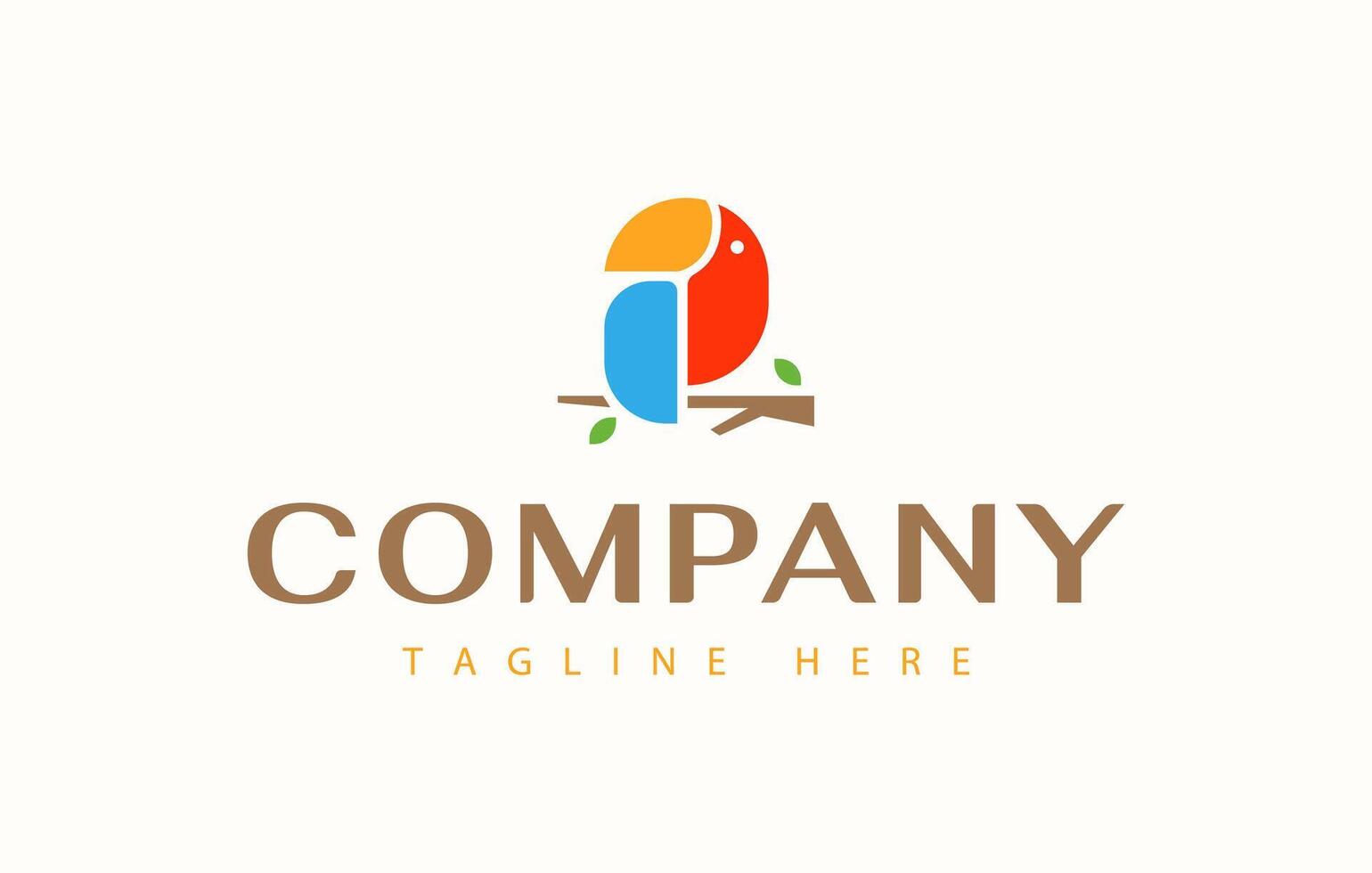Parrot Toco Toucan Bird Logo Design Template vector