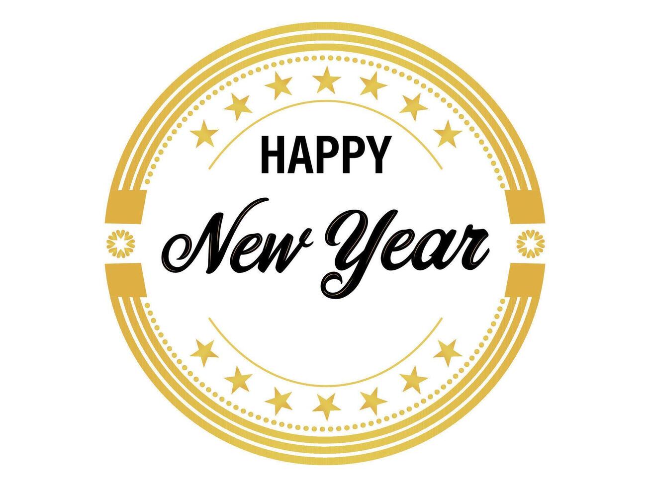 Happy New Year Celebration Greeting Card for Advertising. vector