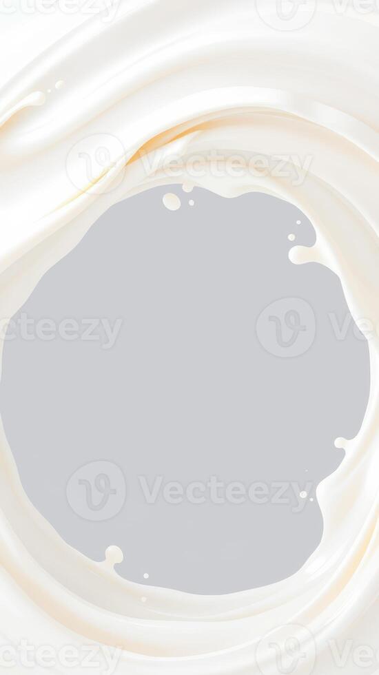 Creamy white swirl backdrop suitable for design projects or culinary presentations featuring smooth textures photo
