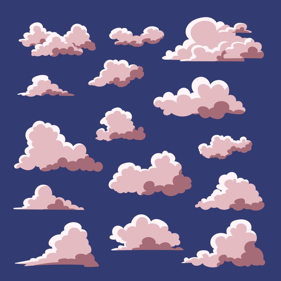 Cloud Illustration Pack vector
