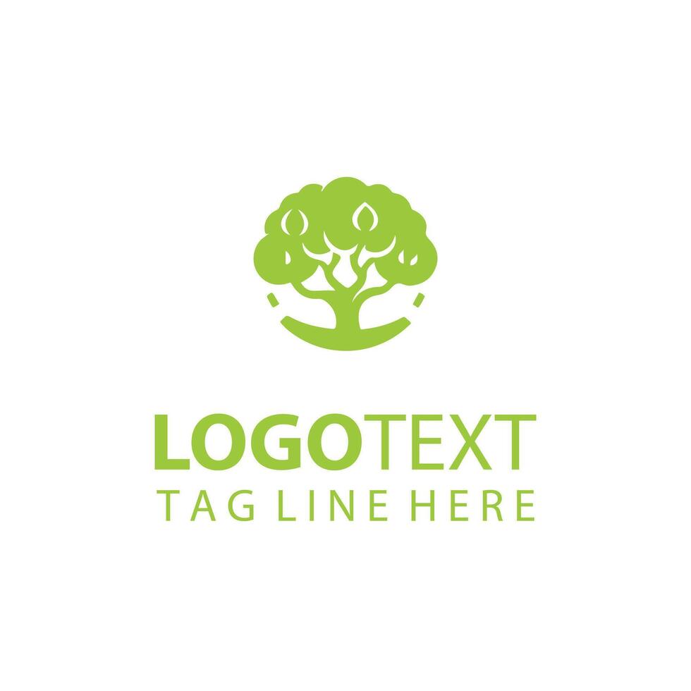 Pitch Pine forest tree logo vector