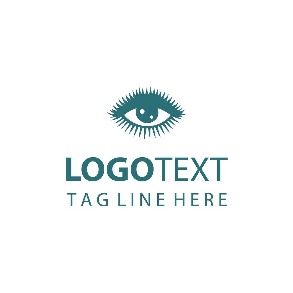Eye Lash Spark Logo vector