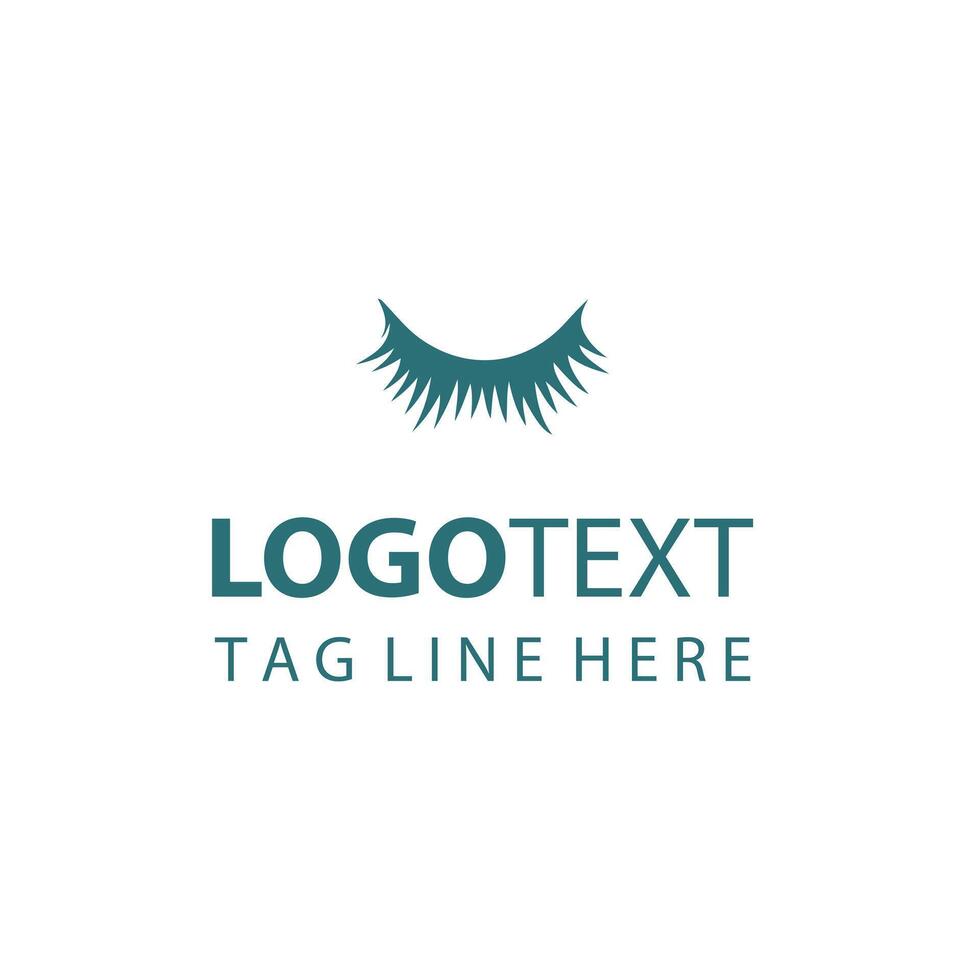 Glow Up Eye Lash Logo vector