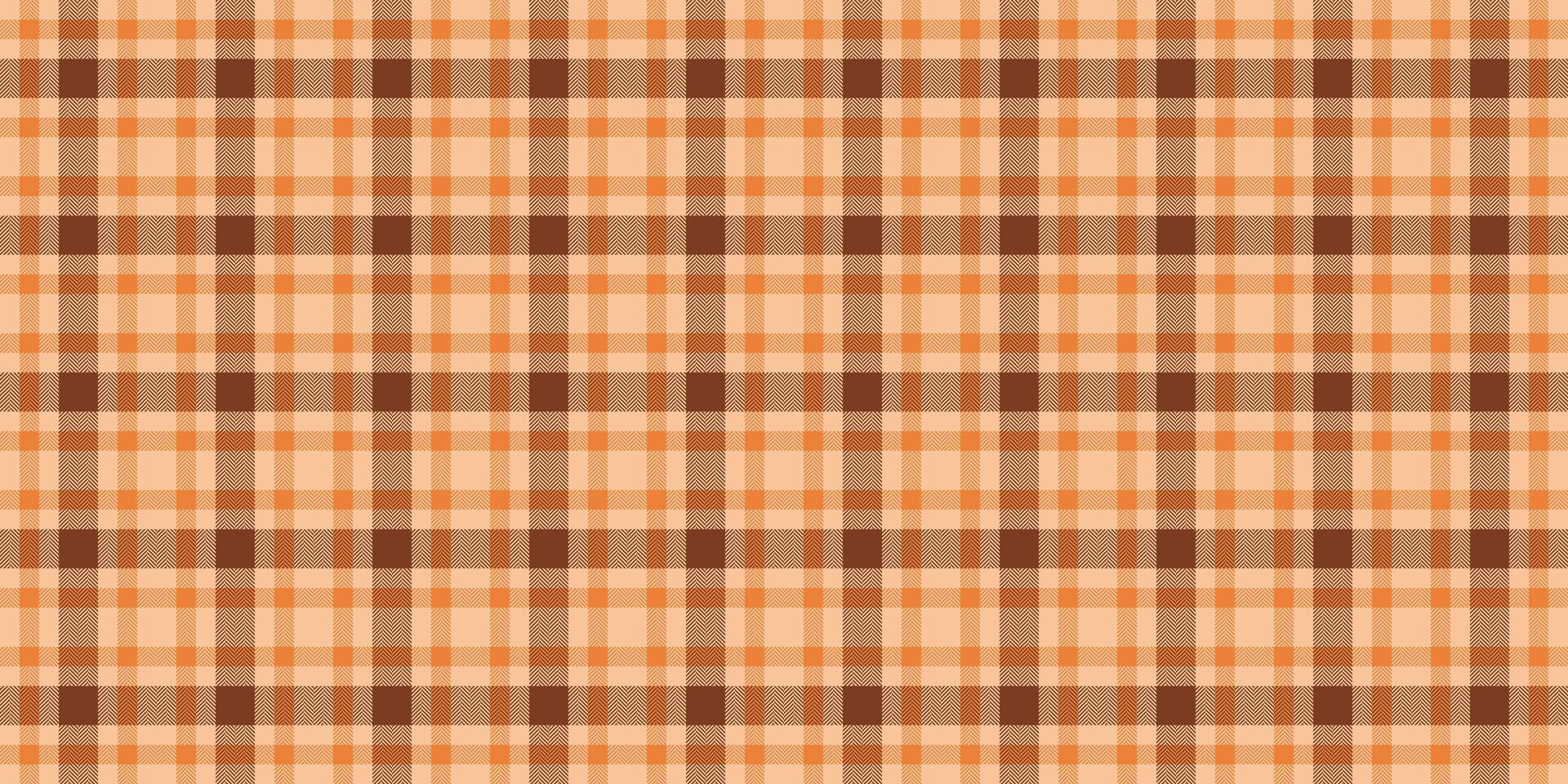 Cell background texture fabric, net tartan pattern plaid. Improvement seamless textile check in orange color. vector