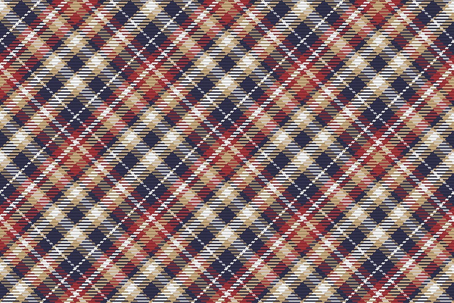 Tartan plaid pattern seamless background. Check plaid for flannel shirt, blanket, throw, or other modern textile vector