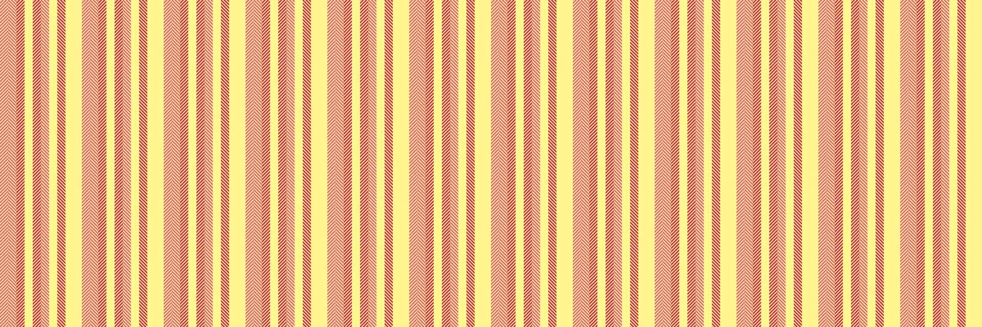 Sndian background texture fabric, mixed stripe pattern seamless. Craft vertical textile lines in yellow and red colors. vector