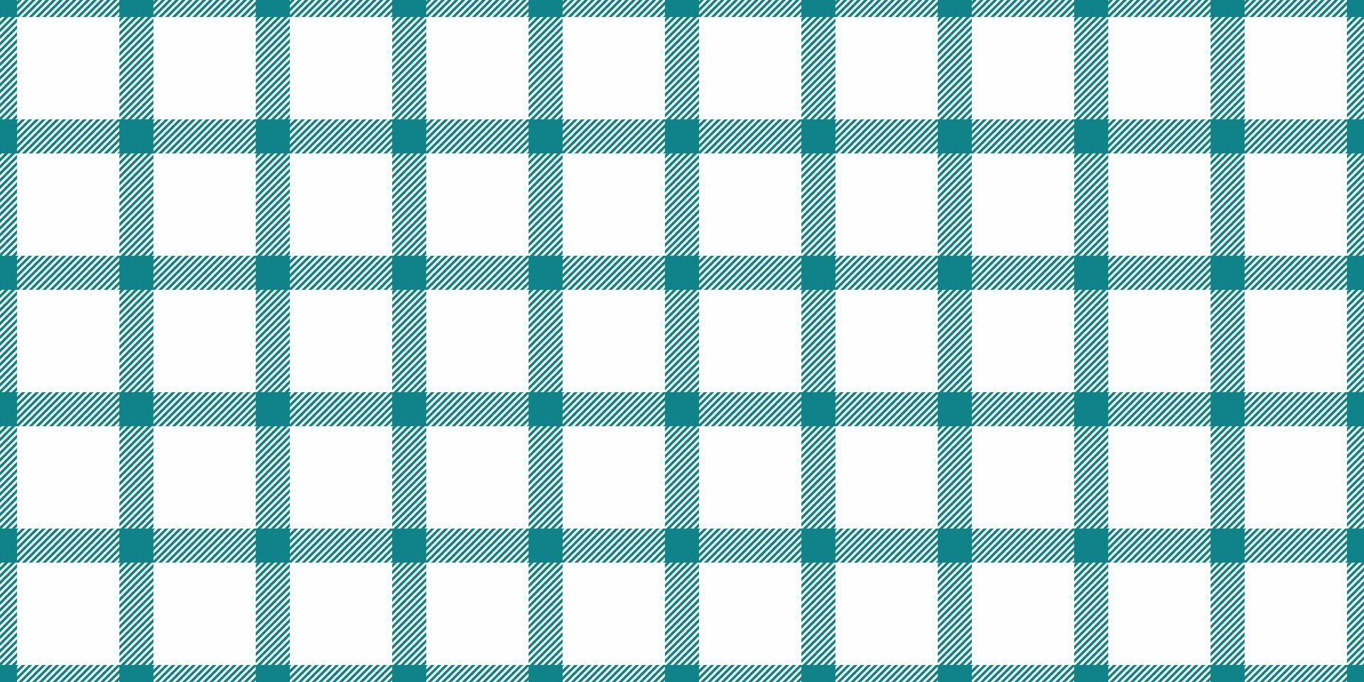 Best tartan pattern, covering plaid seamless background. Neat fabric check textile texture in cyan and white colors. vector