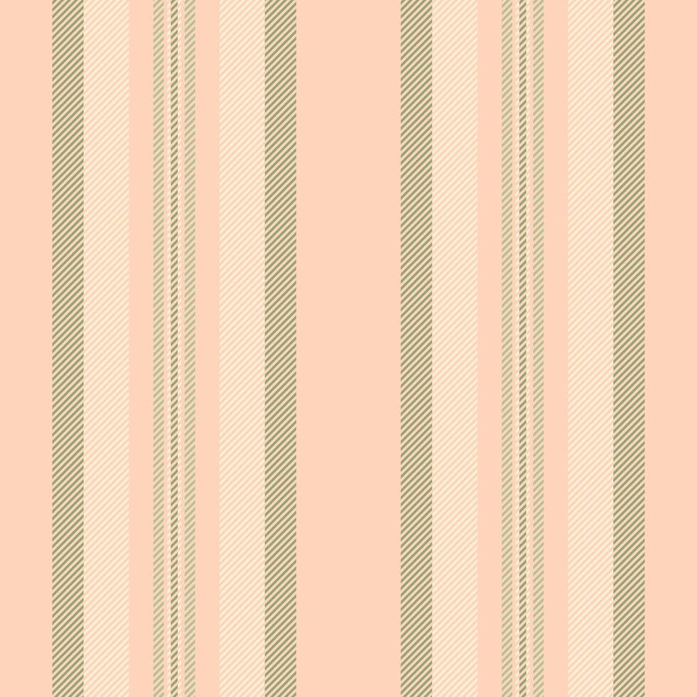 Newborn texture seamless lines, commercial textile fabric stripe. Colourful background pattern vertical in peach puff and papaya whip colors. vector