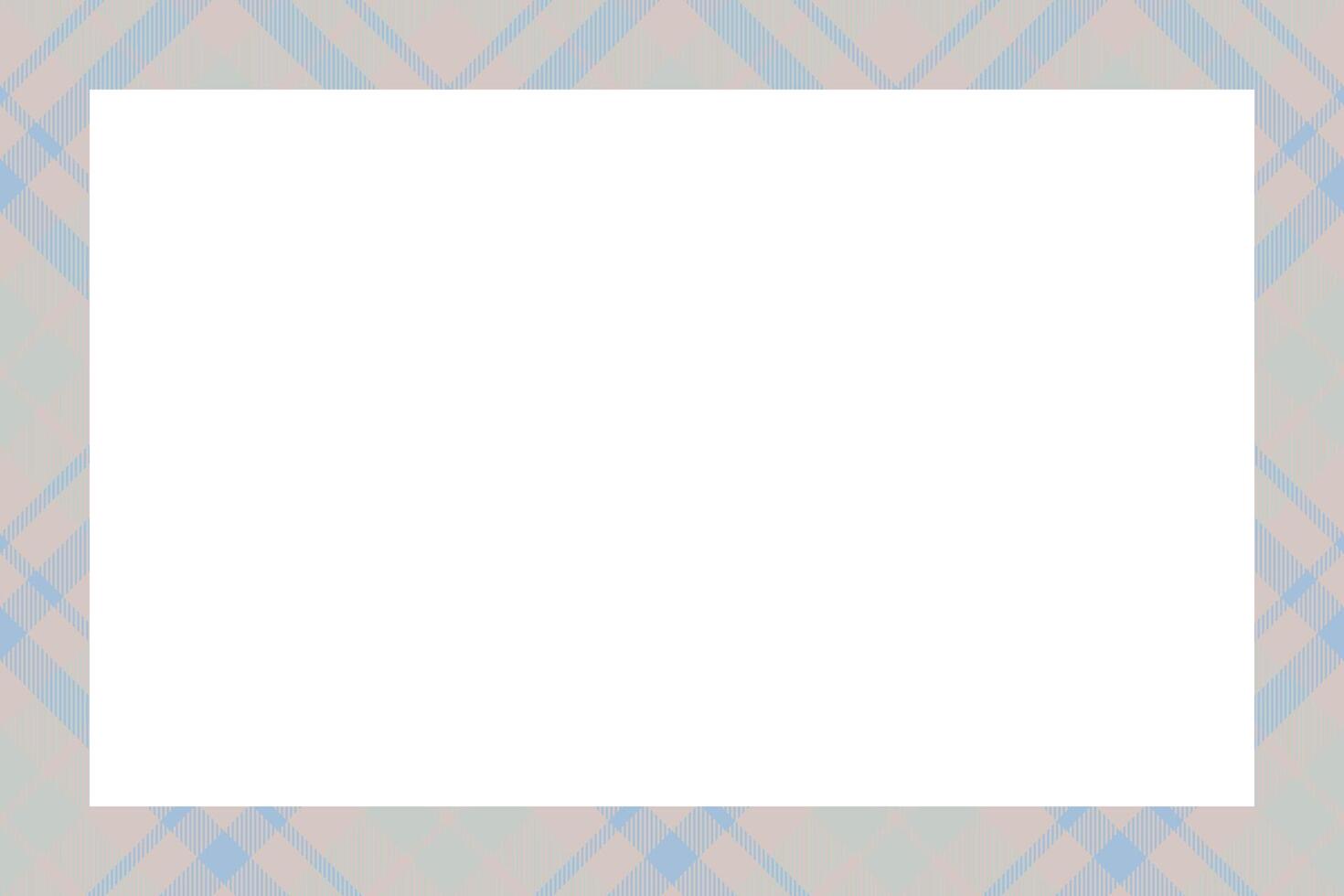 Vintage frame . Scottish border pattern retro style. Tartan plaid ornament. vector