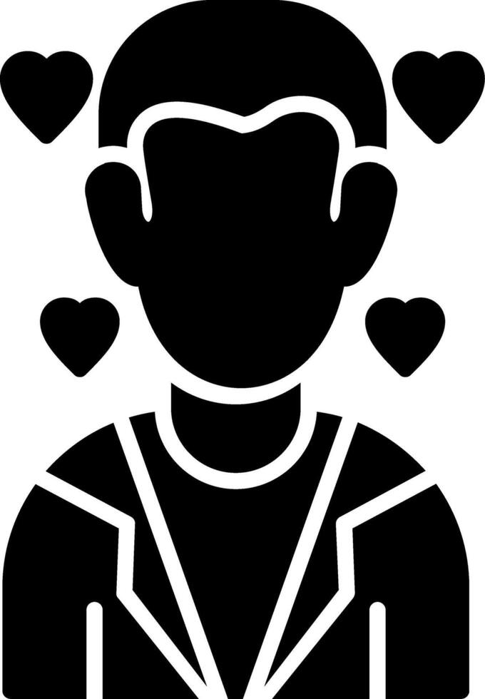 Father Glyph Icon vector