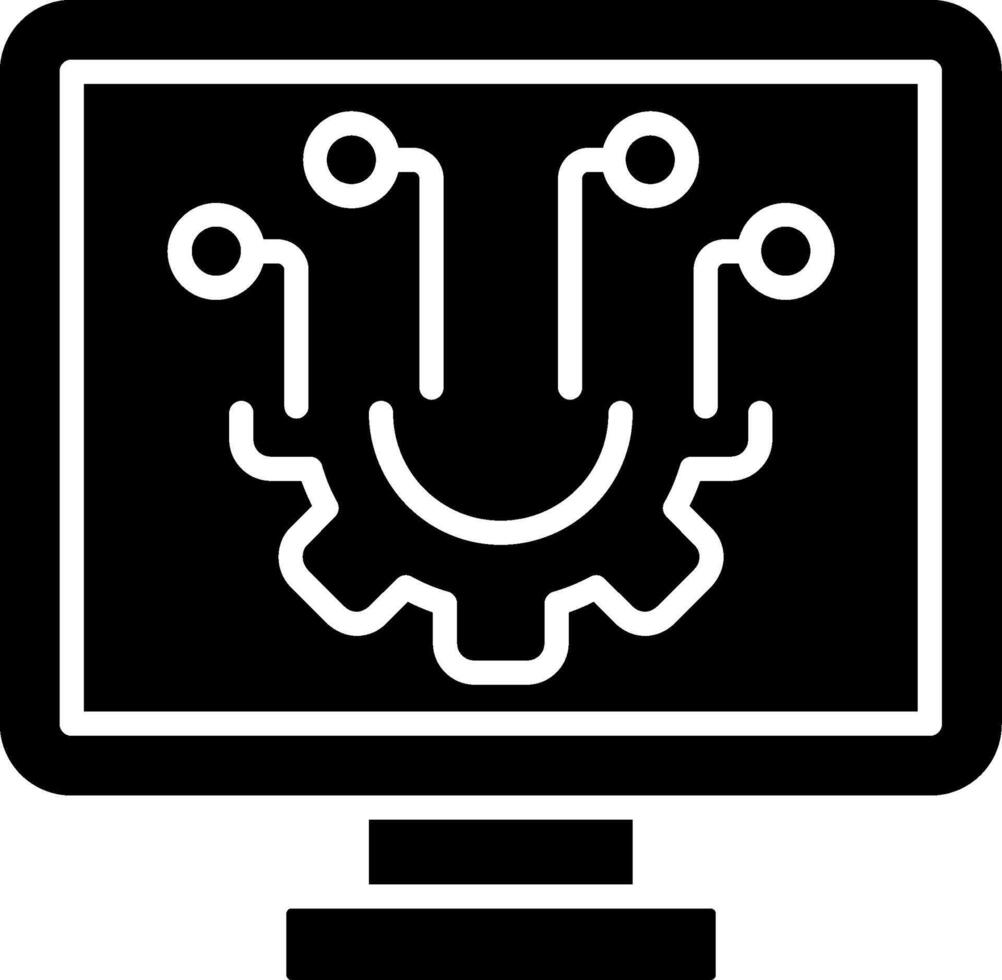 Configuration Glyph Icon vector