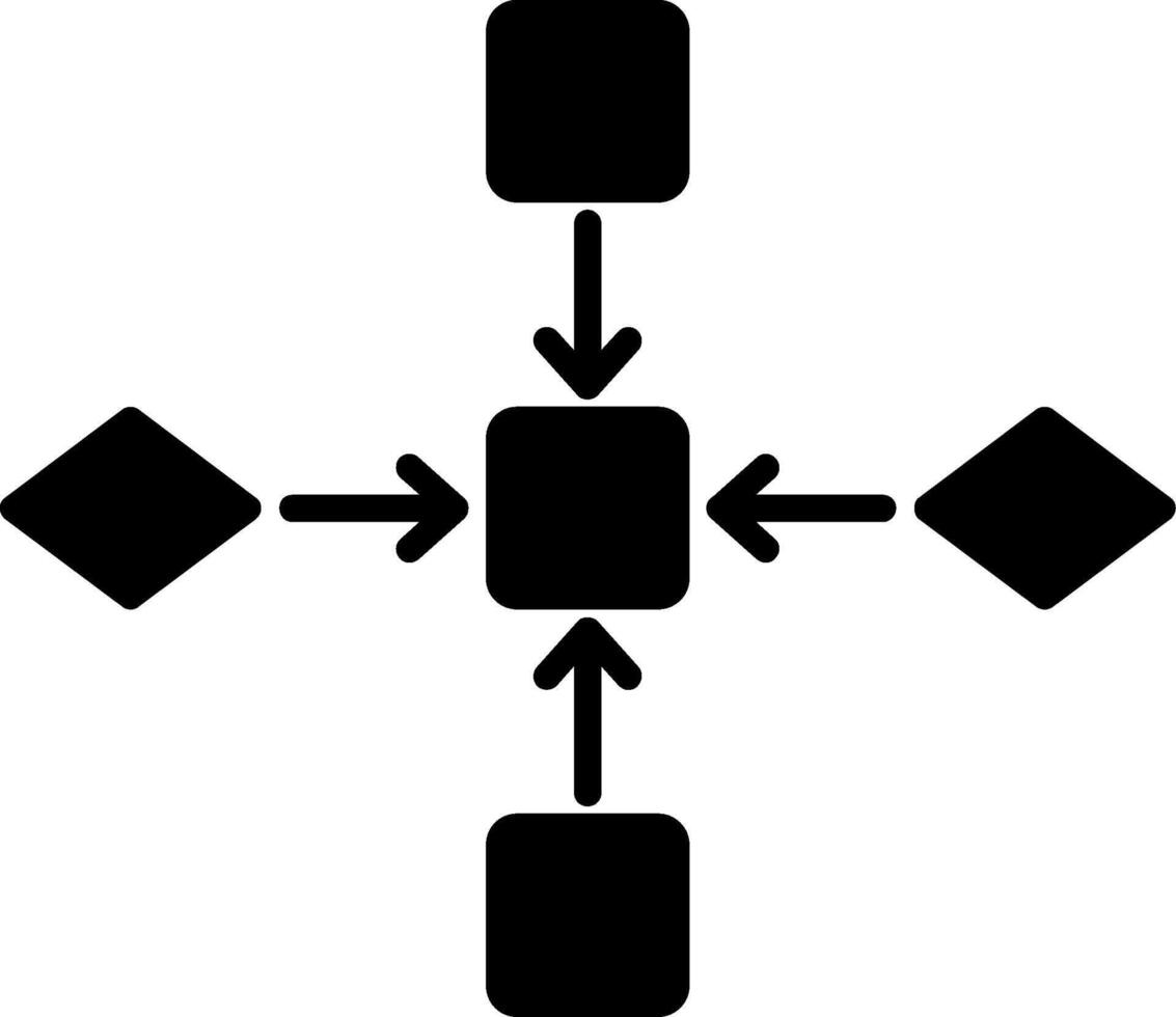 Diagram Glyph Icon vector