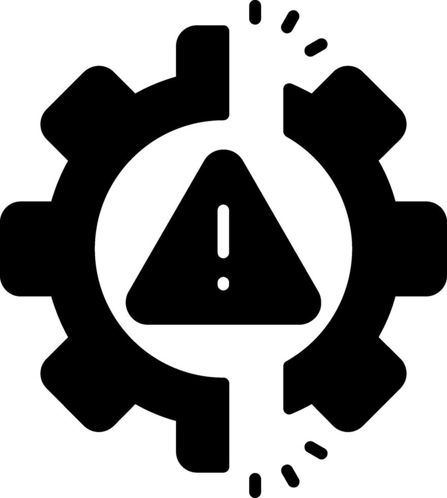 Disruption Glyph Icon vector