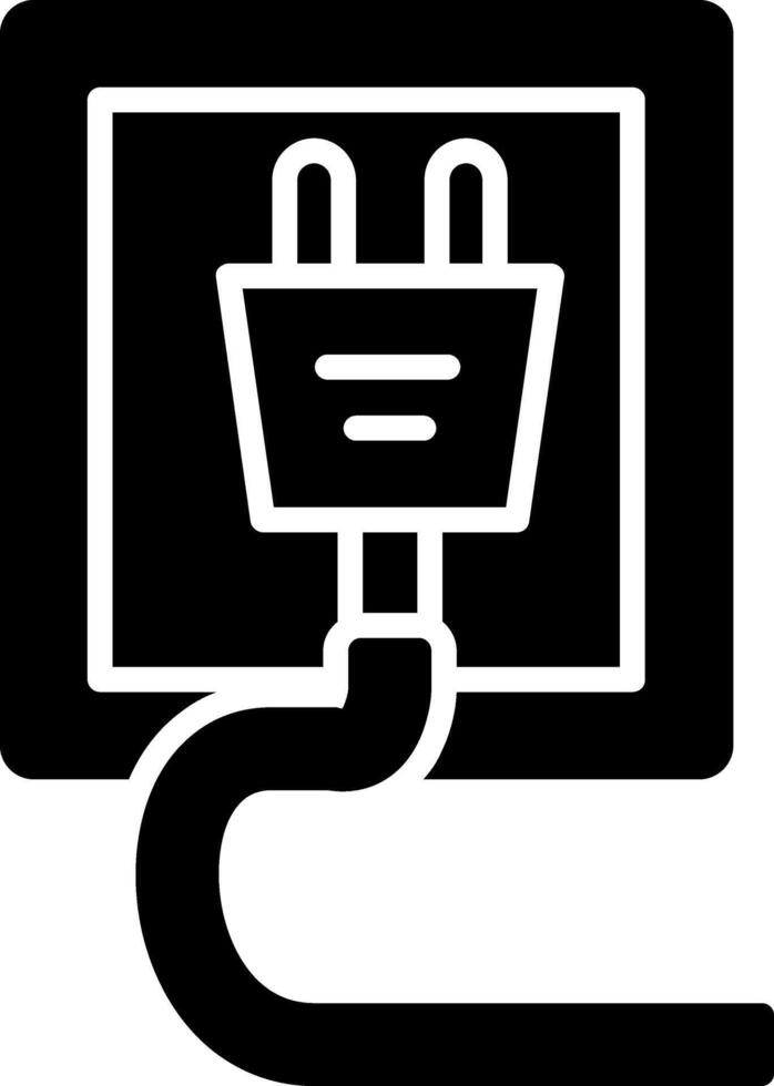 Electricity Glyph Icon vector