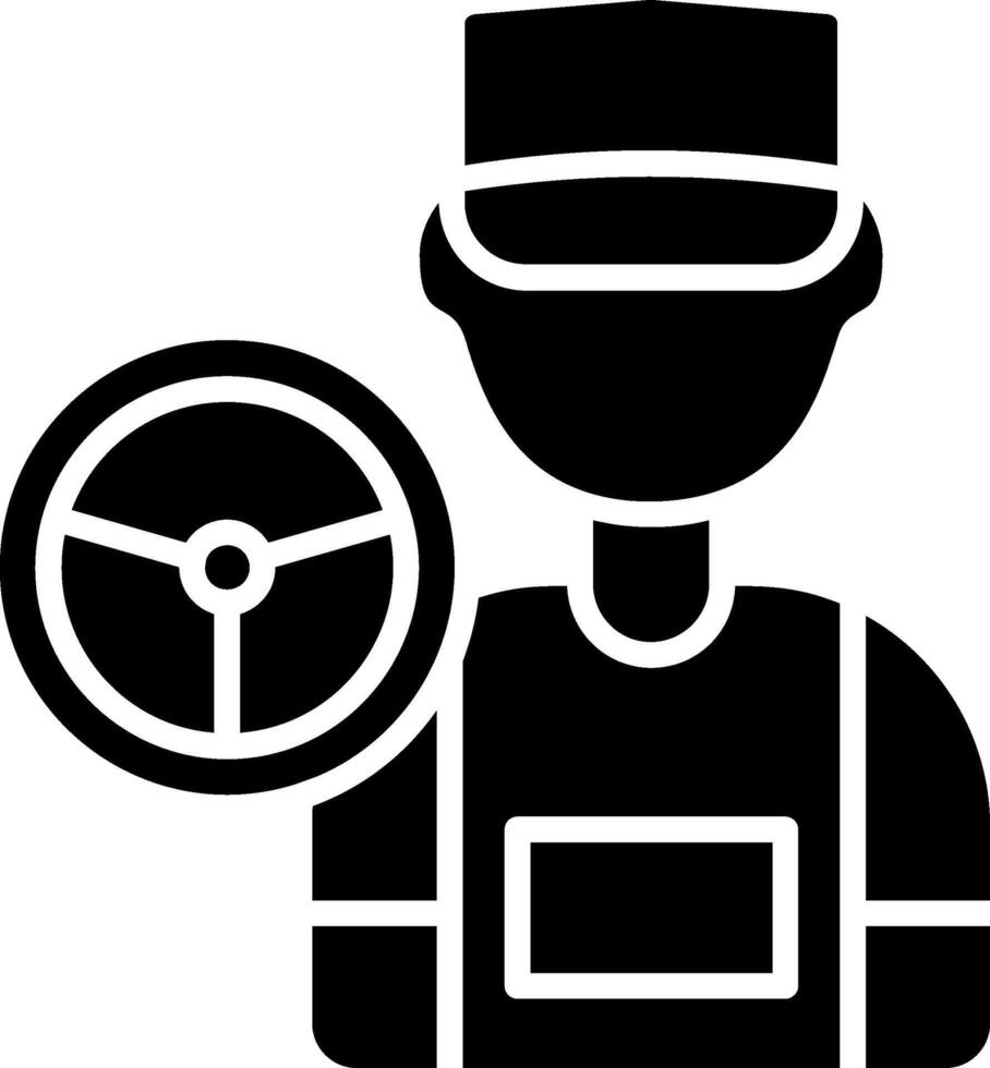 Driver Glyph Icon vector