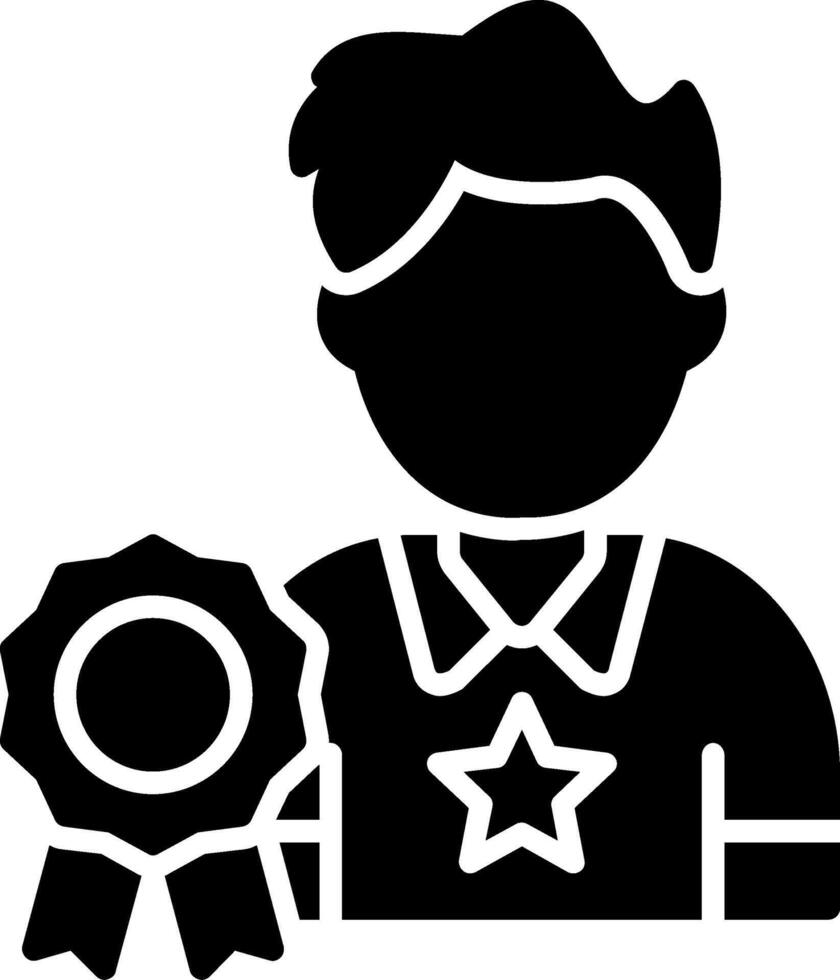Expert Glyph Icon vector