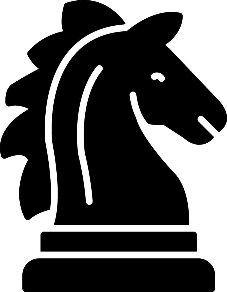 Horse Glyph Icon vector