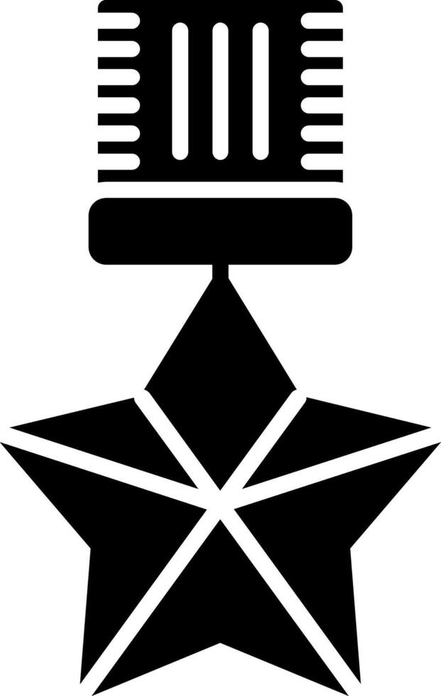 Medal Glyph Icon vector