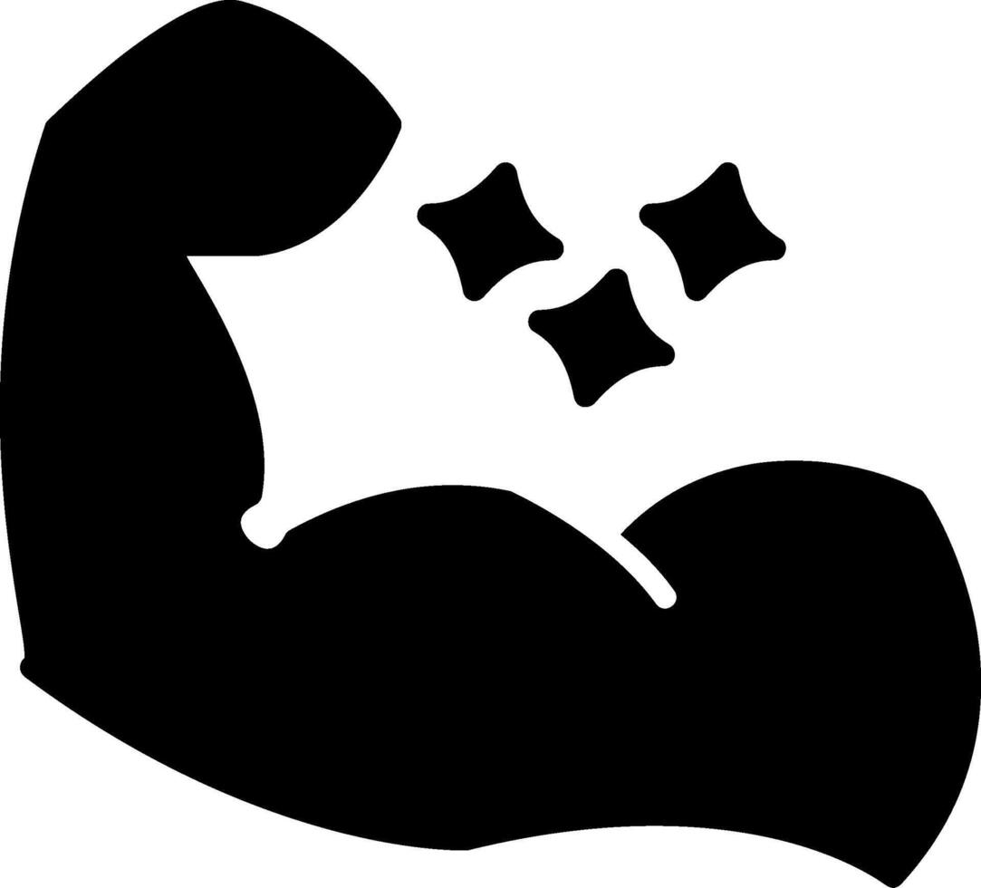 muscle Glyph Icon vector