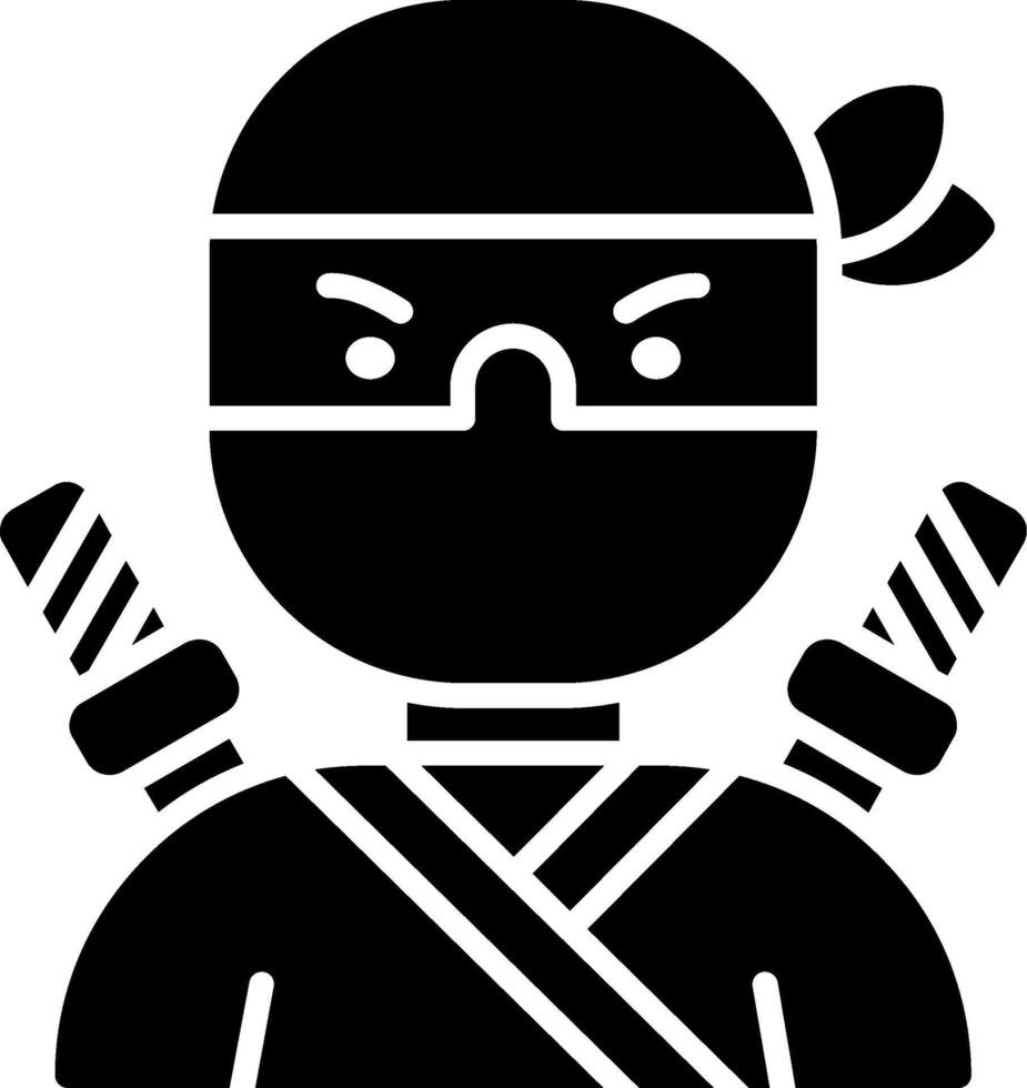 Killer Glyph Icon vector
